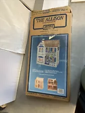 Vintage The Allison Wooden Wood Dollhouse Kit Model #77 1983 Made In USA