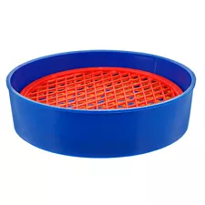 Round Dirt Sifter Garden Potting Riddle Compost Screen Soil Sieve