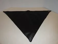 BRISTOL Brand Black Leather Bandana Neckerchief Cycle Motorcycle Lined