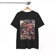 Michael Jordan Tshirt Vintage Dunk Contest Bulls Retro Unisex Heavy Cotton Tee