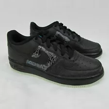 Nike Air Force 1 Space Jam Computer Chip Youth Shoe's DN1434-001 Black Glow 6Y