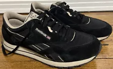 REEBOK CL BALLISTIC RXT CLASSIC SUEDE LEATHER & NYLON BLACK SNEAKER SIZE 10