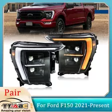 Full LED Headlights for Ford F-150 F150 P702 14th Gen 2022 2023 2024 Front Lamps