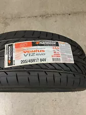 2 New 205 45 17 Hankook Ventus V12 Evo Tires (Fits: 205/45R17)