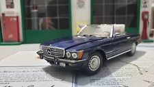 Franklin Mint 1:24 1973 Mercedes Benz 450SL Roadster Convertible "Blue"