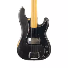 Vintage Fender Precision Bass Fretless Black 1975