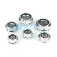 5pcs M12-M60 Metric Male Aluminum Oil Sight Glass Window for Air Compressor