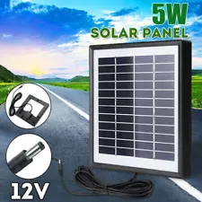 Solar Panel 12V Polysilicon Battery Charger For Boat RV Car Outdoor +3m Wire Hot