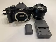 Working Canon EOS Rebel XT EOS 350D 8.0MP Digital SLR Camera w 18-55mm Lens