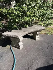 Concrete Garden Benches, Umbrella Stand & Planters