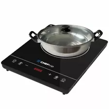 HIGH POWER Portable Induction Cooktop Single Burner 8 Power Levels. INCLUDES POT