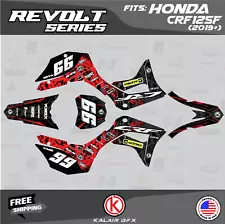 Graphics Kit for Honda CRF125F (2019-2024) CRF 125F Revolt Series - Red