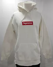 Supreme FW16 Box Logo Hooded Sweatshirt White - XL Authentic 2016 Hoodie