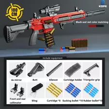 US SELLER M416 Toy Gun Rifle Sniper Pistol Blaster Soft Bullet Launcher For Nerf