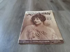 VINTAGE JANUARY 10 1925 MOVIE WEEKLY SHIRLEY MASON MAGAZINE