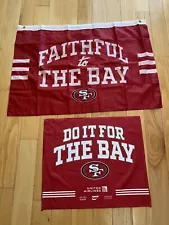 SAN FRANCISCO SF 49ers Faithful to the Bay Flag & Do it For The Bay Towel SGA