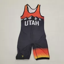 Utah National Team Wrestling Singlet Adult Size Medium Rare Mens Freestyle Greco