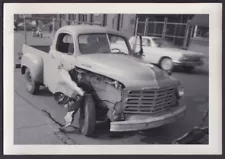 c 1950 Studebaker Pickup Truck damaged front fender vernacular photo