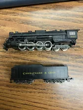 Steam Style N SCALE LOCOMOTIVE 2675 Chesapeake & Ohio Locomotive And Tender