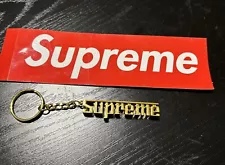 Supreme Gold Grand Prix Keychain FW16 Accessories