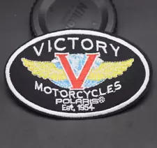 VINTAGE STYLE VICTORY POLARIS MOTORCYCLES EMBROIDERED IRON-ON PATCH...