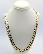 10k gold cuban link chain and bracelet