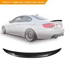 MIROZO Spoiler Wing For 2007-2013 BMW E92 Coupe 328i 335i M3 High Kick Trunk ABS (For: 2013 BMW 335i)