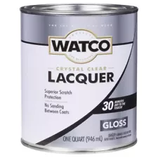 Watco GLOSS LACQUER Wood Finish 1 qt. Clear Oil-Based Durable Fast Dry 63041 NEW