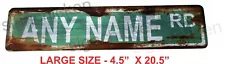 Custom Personalized Street Signs, garage sign, RUSTY VINTAGE LOOK - LARGE SIZE