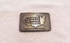 CLASSIC BELT BUCKLE RED MAN CHEWING TOBACCO AMERICA'S BEST SMOKELESS SNUFF BB18