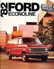 1982 Ford Econoline Van 14-page Original Car Sales Brochure Catalog E-100 E-250