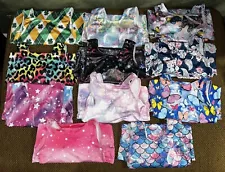 Lot Of 11 gymnastics Short leotards for girls Size Small 5/6