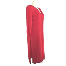 NEW VTG Lilli Ann Collection Union Made USA Red Black Button Blazer Duster Tunic