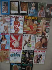 Lot of 1996 Playboy Magazines Complete Year with Centerfolds + Bonus Calendars