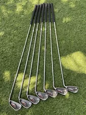 PING G-10 IRONS 4-PW IRON SET REGULAR FLEX AWT STEEL SHAFTS BLACK DOT - RH