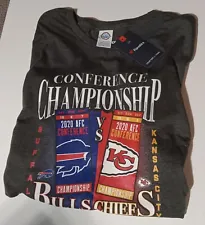 BUFFALO BILLS AT KANSAS CITY CHIEFS NEW FANATICS 2020 TICKET CHAMPIONSHIP SHIRT