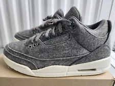 Nike Air Jordan 3 Retro OG Wool 2016 - Dark Grey/Dark Grey-Sail - Size 11