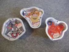 WILTON SINGLES WALT DISNEY Minnie Metal CAKE PAN MOLDS Lot of 3 NEW