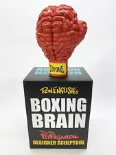 Ron English Boxing Brain Popaganda Toy Qube Hand Signed