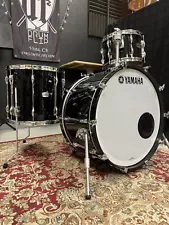 Yamaha Recording Custom Solid Black 3pc Drum Set