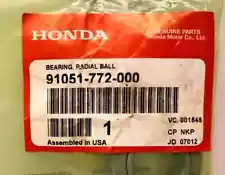 x1 BEARING FRONT WHEEL H 1011 HONDA HARMONY 91051-772-000 RIDING MOWER TRACTOR