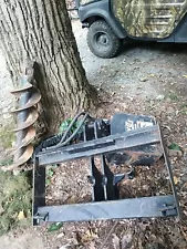 Mini Skid Lowe Post Hole Digger 12"&18" Augers And 36" Extension