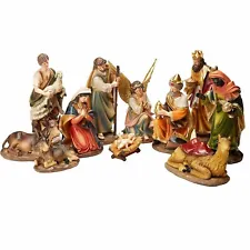 12 inch Tall 11-Piece Large Christmas Nativity Set Figurines for Nativity scene