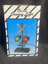 American Train Signal Railroad Sound Crossing Light~Box and Lights~Parts~Works!