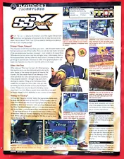 2002 SSX TRICKY PlayStation 2 PS2 Video Game = Promo Print AD / ARTICLE / REVIEW