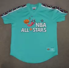 1996 NBA All Star Game Mitchell & Ness Baseball Style Jersey Medium