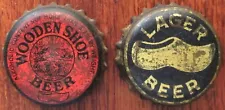 2 WOODEN SHOE BEER Cork Bottle Caps, Minster OH Brewing