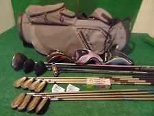 RH Women's/Ladies WILSON-LPGA-AIM-Complete Golf Set-Woods-Irons-Putter&STAND BAG