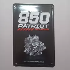 Polaris Snowmobile 850 Patriot Engine Metal Sign