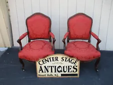 64347 Pair French Country Bergere Armchair Chair s